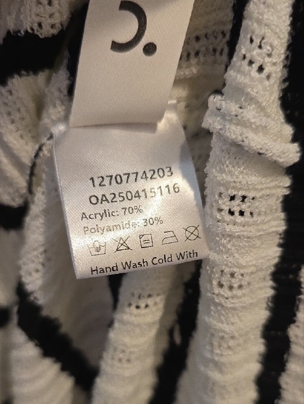 Commense - Black & White Striped Button-Front Maxi Dress - Picture 3 of 11